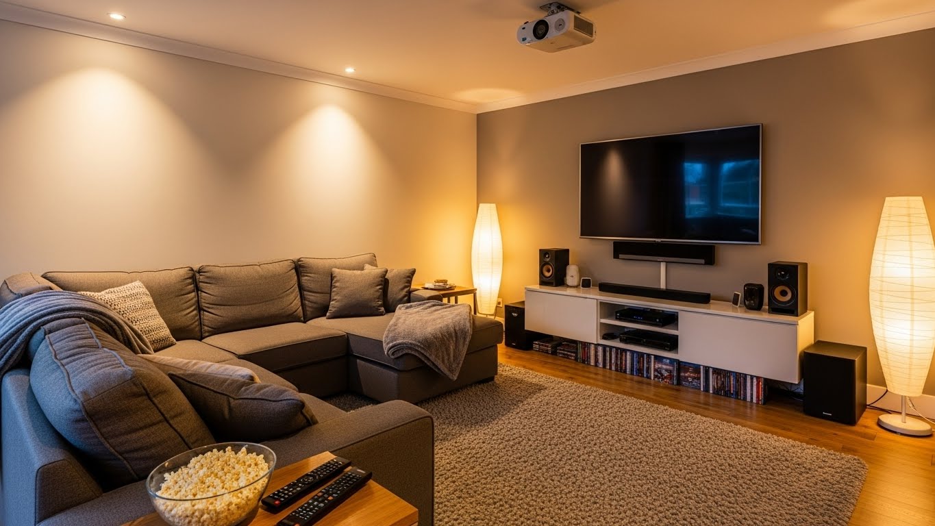 Tecnologia de som para home theater e potência